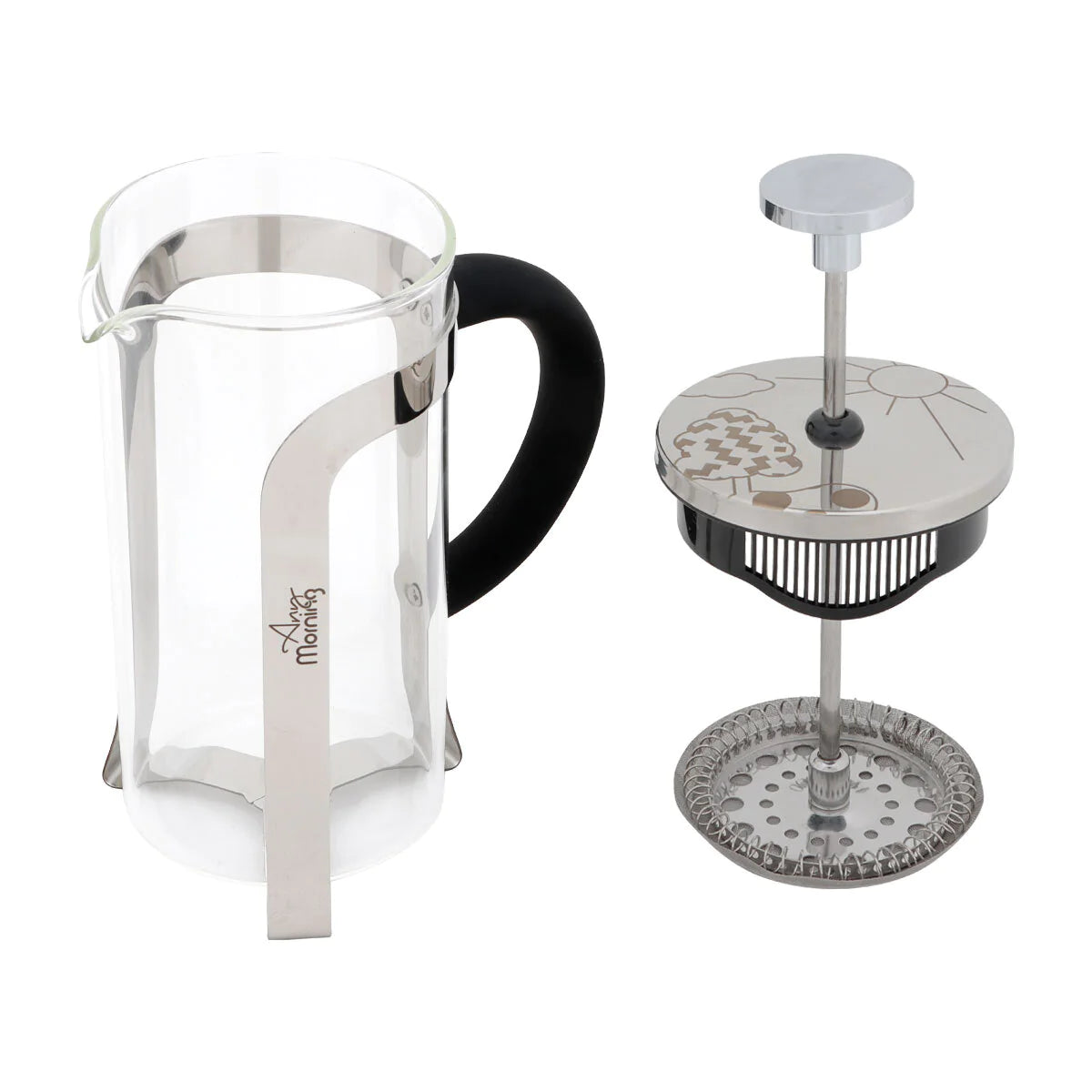 "Any Morning FY450 French Press Coffee & Tea Maker - 600ml for Perfect Brews Every Time!"