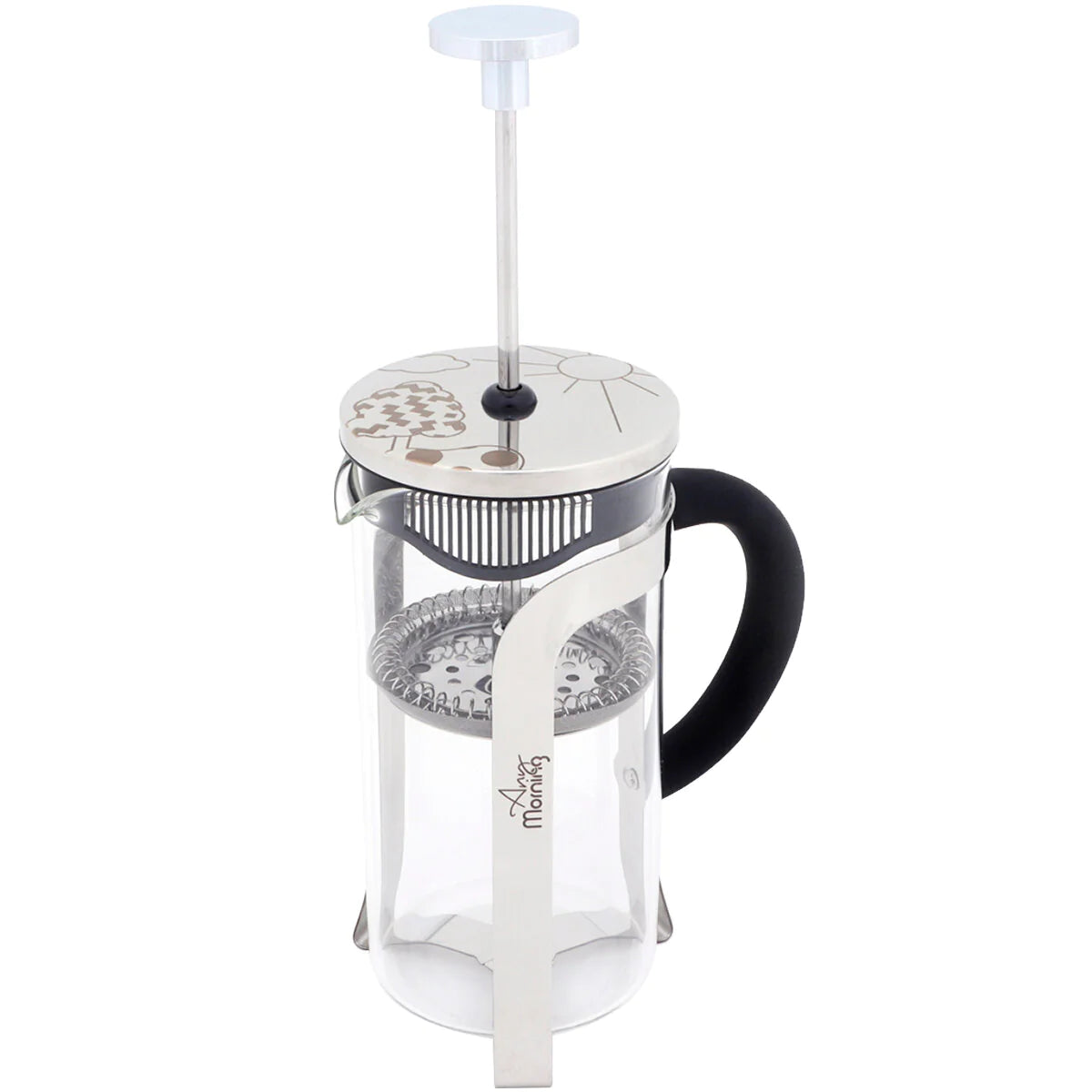 "Any Morning FY450 French Press Coffee & Tea Maker - 600ml for Perfect Brews Every Time!"