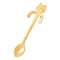 "Adorable Cat-Shaped Stainless Steel Coffee Spoon - Perfect Mini Scoop for Desserts, Snacks, and Ice Cream!"