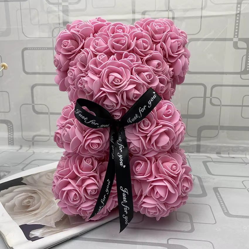 Luxurious Big Teddy Rose Bear in Box - Perfect Gift for Christmas and Valentine's Day!