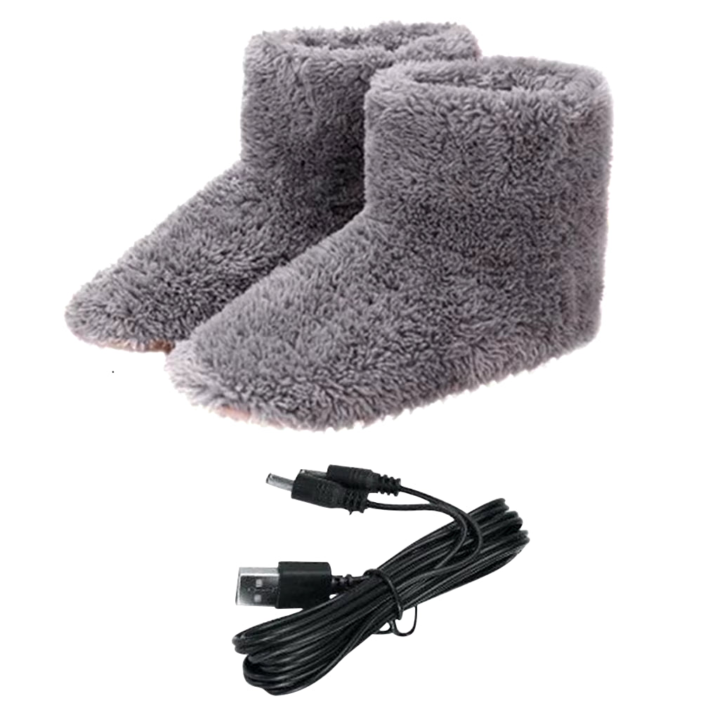 "Cozy Up Together: USB-Powered Electric Foot Warmer - Energy-Efficient Fleece Heating Pads for Home and Sleep"