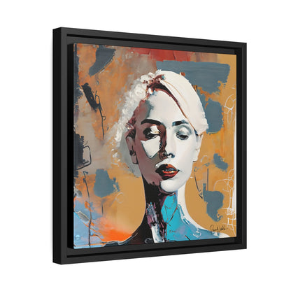 "Elegant Abstract Woman Portrait - Framed Canvas Wall Art for Stunning Decor"